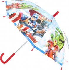 Deštník dětský Avengers manuální 60x65cm transparentní