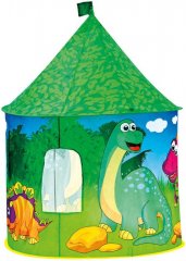 BINO Stan dětský Dinosauří hrad zelený kulatý s bočním okýnkem