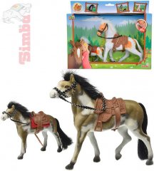 SIMBA Koník s hříbátkem sada Beauty Pferde 3 druhy