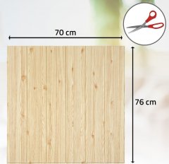 3D tapeta - světlé dřevo