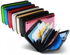 Bezpečnostní pouzdro na kreditky a doklady: fialová
