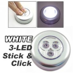 LED světlo přilepovací: stříbrná