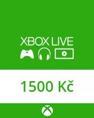 Microsoft Xbox live Dárková karta 1500 kč (XBOX)