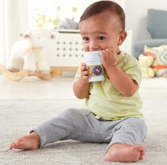 FISHER PRICE Baby kousátko a chrastítko kalíšek na kávu pro miminko
