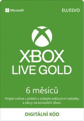 XBOX - Zlaté členství Xbox Live Gold - 6 měsíců (EuroZone)