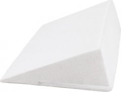 Klínový podhlavník - 80x50x20 cm - Froté, bílá