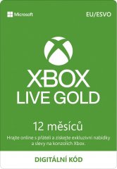 XBOX - Zlaté členství Xbox Live Gold - 12 měsíců (EuroZone)