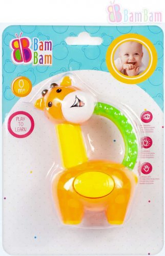 BAM BAM Baby chrastítko LOS kousátko pro miminko