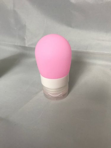 Cestovní silikonová lahvička na tekutiny - Růžová - 38 ml