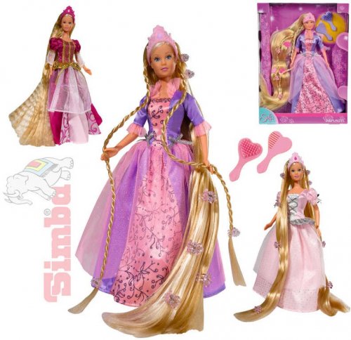 SIMBA Panenka princezna Steffi Rapunzel 30cm set s doplňky 3 druhy