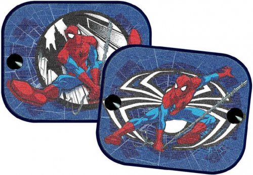 Stínítka dětská do auta Spiderman 44x36cm clony na boční sklo 1 pár