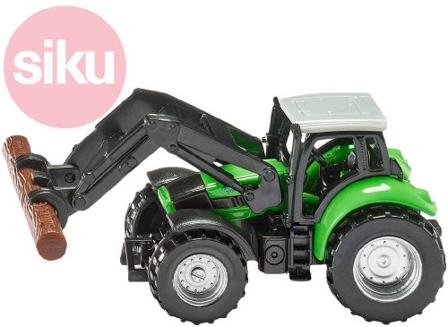 SIKU Model traktor s kleštěmi na dříví kov