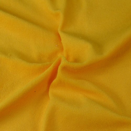 Froté prostěradlo sytě žluté, 220x200cm