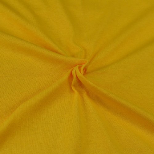 Jersey prostěradlo sytě žluté, 180x200 dvojlůžko