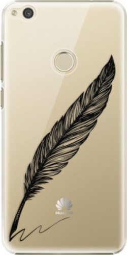 Plastové pouzdro iSaprio - Writing By Feather - black - Huawei P9 Lite 2017