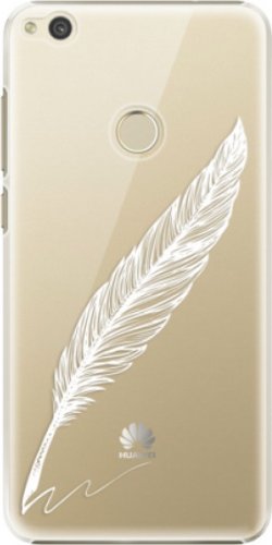 Plastové pouzdro iSaprio - Writing By Feather - white - Huawei P9 Lite 2017