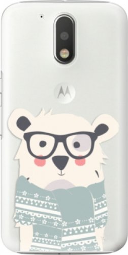 Plastové pouzdro iSaprio - Bear with Scarf - Lenovo Moto G4 / G4 Plus