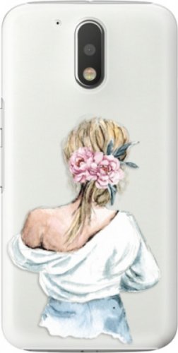 Plastové pouzdro iSaprio - Girl with flowers - Lenovo Moto G4 / G4 Plus