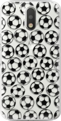 Plastové pouzdro iSaprio - Football pattern - black - Lenovo Moto G4 / G4 Plus