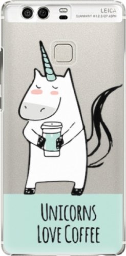 Plastové pouzdro iSaprio - Unicorns Love Coffee - Huawei P9