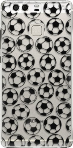 Plastové pouzdro iSaprio - Football pattern - black - Huawei P9