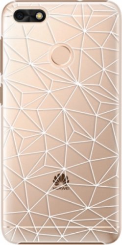 Plastové pouzdro iSaprio - Abstract Triangles 03 - white - Huawei P9 Lite Mini