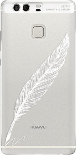 Silikonové pouzdro iSaprio - Writing By Feather - white - Huawei P9