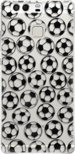 Silikonové pouzdro iSaprio - Football pattern - black - Huawei P9