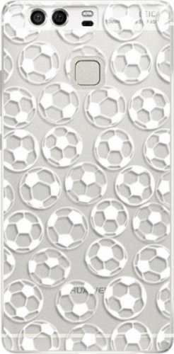 Silikonové pouzdro iSaprio - Football pattern - white - Huawei P9