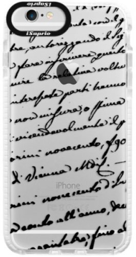 Silikonové pouzdro Bumper iSaprio - Handwriting 01 - black - iPhone 6/6S