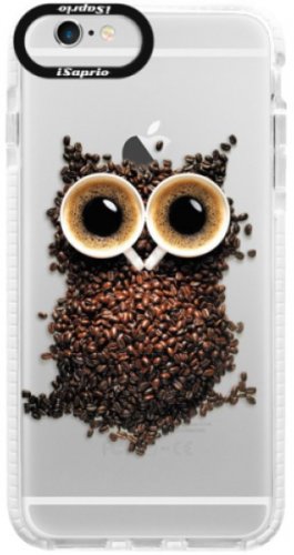 Silikonové pouzdro Bumper iSaprio - Owl And Coffee - iPhone 6/6S