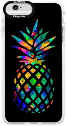 Silikonové pouzdro Bumper iSaprio - Rainbow Pineapple - iPhone 6/6S