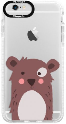 Silikonové pouzdro Bumper iSaprio - Brown Bear - iPhone 6/6S