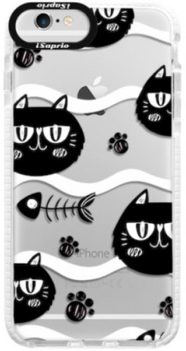 Silikonové pouzdro Bumper iSaprio - Cat pattern 04 - iPhone 6/6S