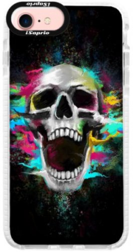 Silikonové pouzdro Bumper iSaprio - Skull in Colors - iPhone 7