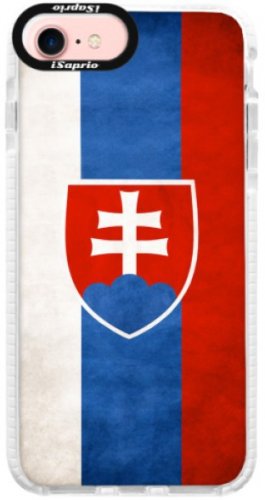 Silikonové pouzdro Bumper iSaprio - Slovakia Flag - iPhone 7