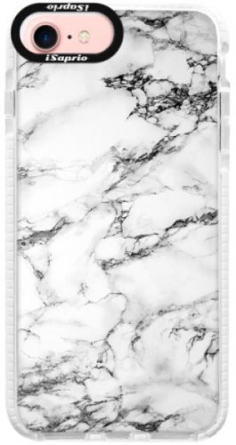 Silikonové pouzdro Bumper iSaprio - White Marble 01 - iPhone 7