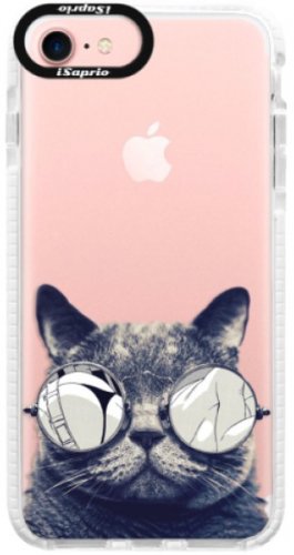 Silikonové pouzdro Bumper iSaprio - Crazy Cat 01 - iPhone 7