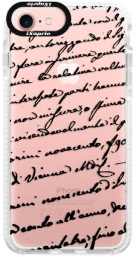 Silikonové pouzdro Bumper iSaprio - Handwriting 01 - black - iPhone 7