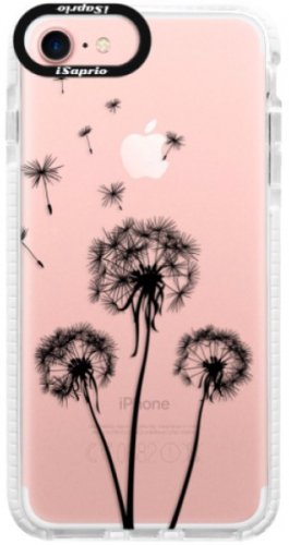 Silikonové pouzdro Bumper iSaprio - Three Dandelions - black - iPhone 7