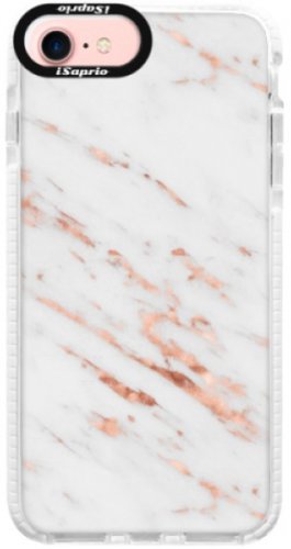 Silikonové pouzdro Bumper iSaprio - Rose Gold Marble - iPhone 7