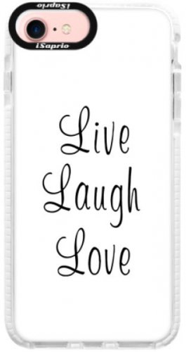 Silikonové pouzdro Bumper iSaprio - Live Laugh Love - iPhone 7