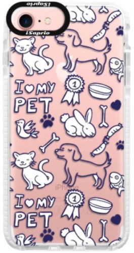 Silikonové pouzdro Bumper iSaprio - Love my pets - iPhone 7