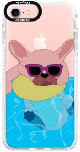 Silikonové pouzdro Bumper iSaprio - Swimming Dog - iPhone 7