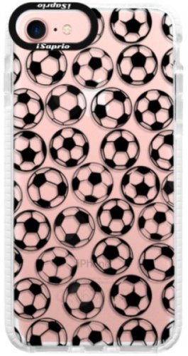 Silikonové pouzdro Bumper iSaprio - Football pattern - black - iPhone 7