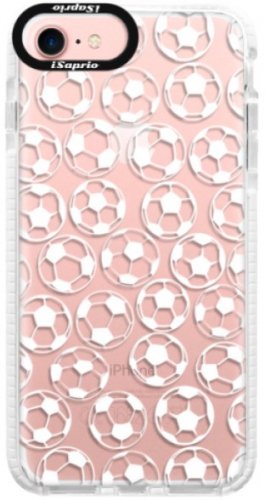 Silikonové pouzdro Bumper iSaprio - Football pattern - white - iPhone 7