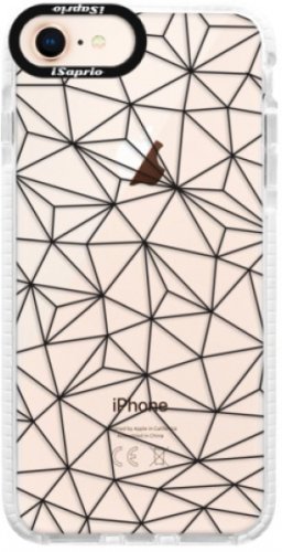 Silikonové pouzdro Bumper iSaprio - Abstract Triangles 03 - black - iPhone 8