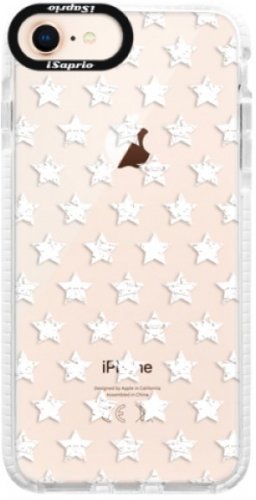 Silikonové pouzdro Bumper iSaprio - Stars Pattern - white - iPhone 8