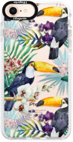 Silikonové pouzdro Bumper iSaprio - Tucan Pattern 01 - iPhone 8