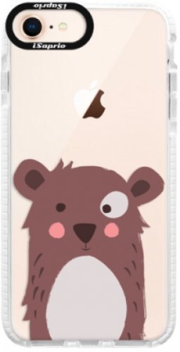 Silikonové pouzdro Bumper iSaprio - Brown Bear - iPhone 8